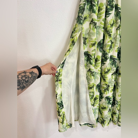Buddy Love Evelyn Maui Maxi Dress White Green Women’s Size XS - Picture 4 of 7